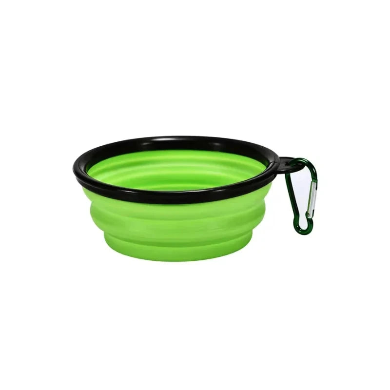 New 350ml Folding Bowl With Keychain Pet Bowl Portable Travel Dog Bowl Convenient Cat bowl Non-deformable Folding Bowl