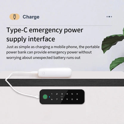 Tuya Bluetooth Smart Wood Cabinet Fingerprint Lock
