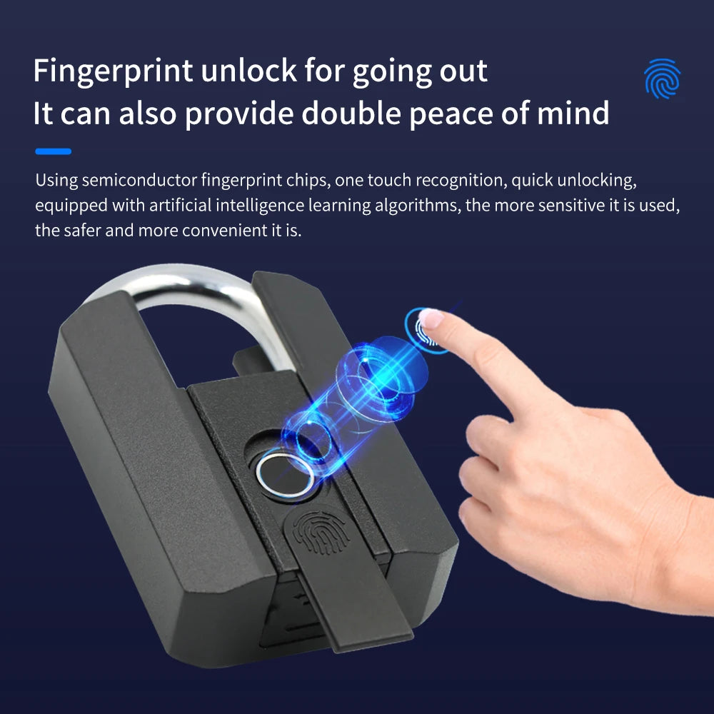 Smart Fingerprint Padlock Waterproof