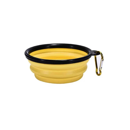 New 350ml Folding Bowl With Keychain Pet Bowl Portable Travel Dog Bowl Convenient Cat bowl Non-deformable Folding Bowl