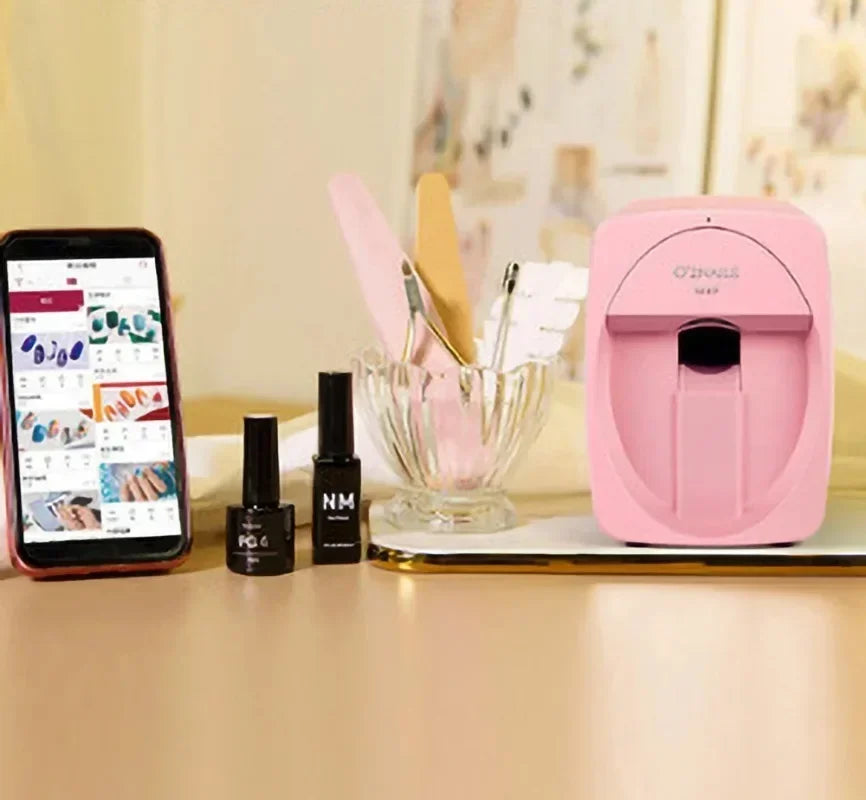 Portable 3D Painted Nail Printer with Cartridge