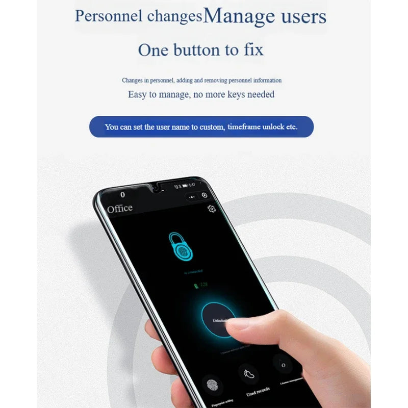 Smart Fingerprint Padlock Waterproof