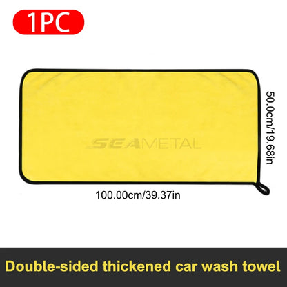 Car Wash Towel Microfiber High Water Absorption Cleaning Towels Thickened Soft Car Washing Drying Cloth Car Care Cloth Detailing