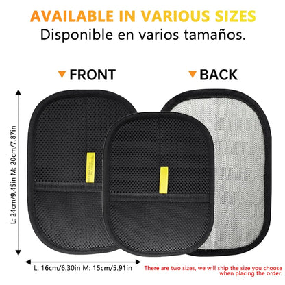 Reusable Double-Sided Pet Hair Removal Glove Anti-Static Grooming Tool for Cats Dogs Soft Brush Mitt for Furniture Carpet Cloth