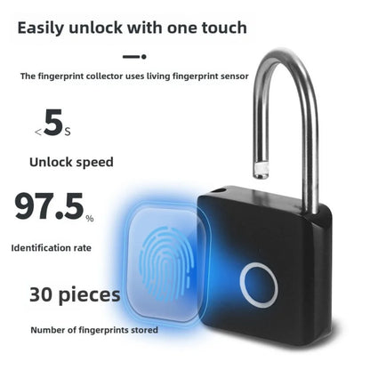 Keyless Smart USB Charging Fingerprint Lock