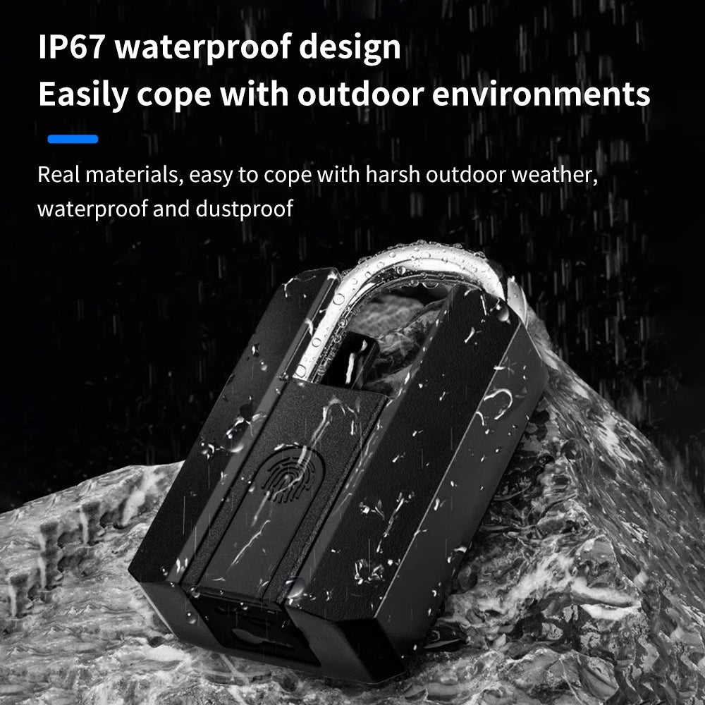Smart Fingerprint Padlock Waterproof