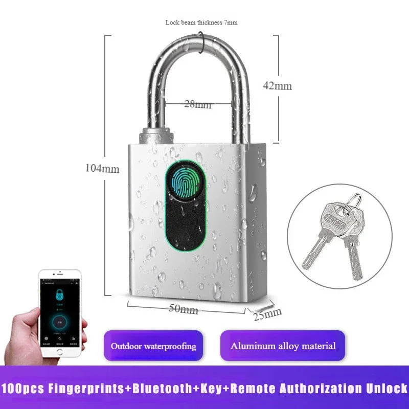 Smart Fingerprint Padlock Waterproof